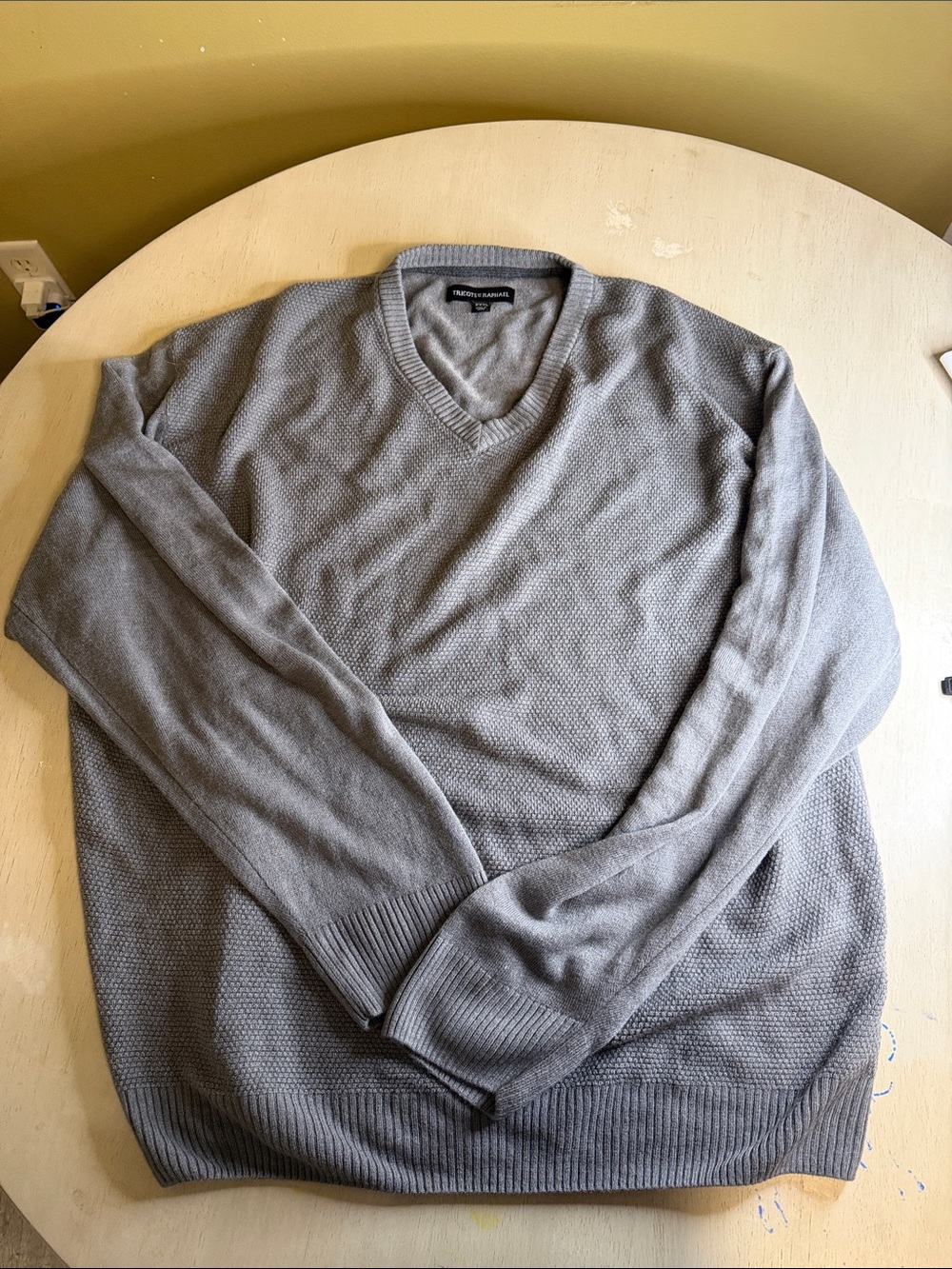 Theory Men's V-Neck Sweater in Gray